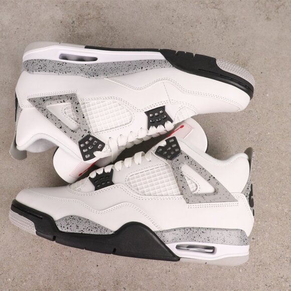 Jordan 4 RetroWhite Cement - Picture 1 of 8
